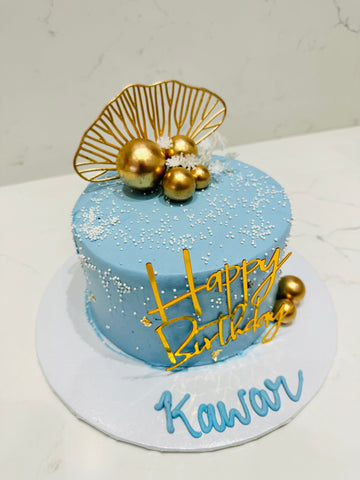 KAWAR BLUE & GOLD CAKE