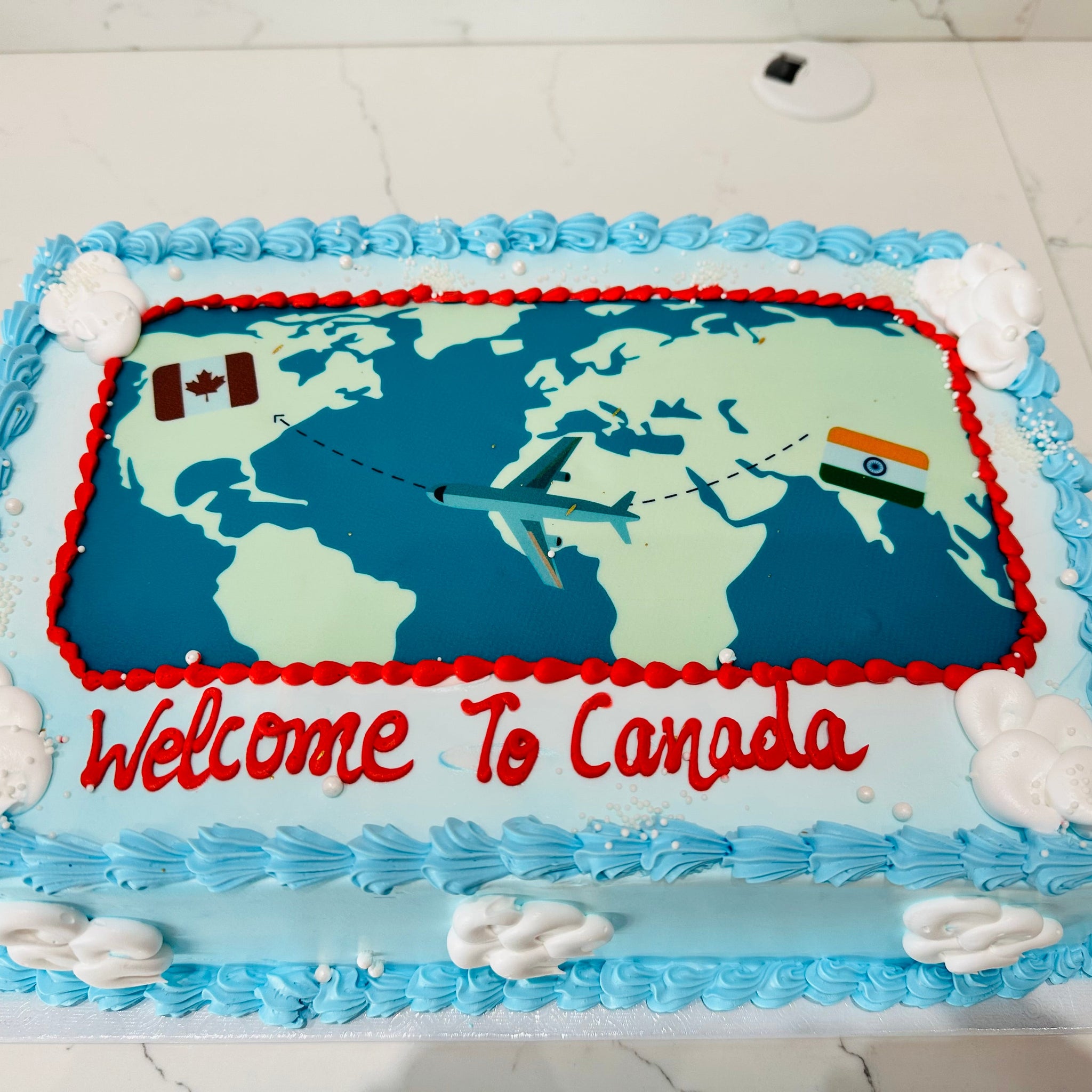 BLUE WELCOME TO CANADA