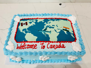 BLUE WELCOME TO CANADA