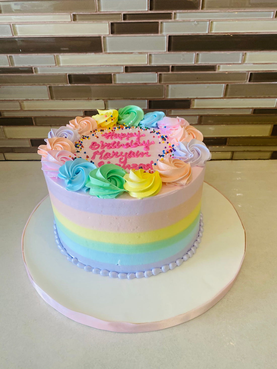 MARYAM ROSETTE CAKE