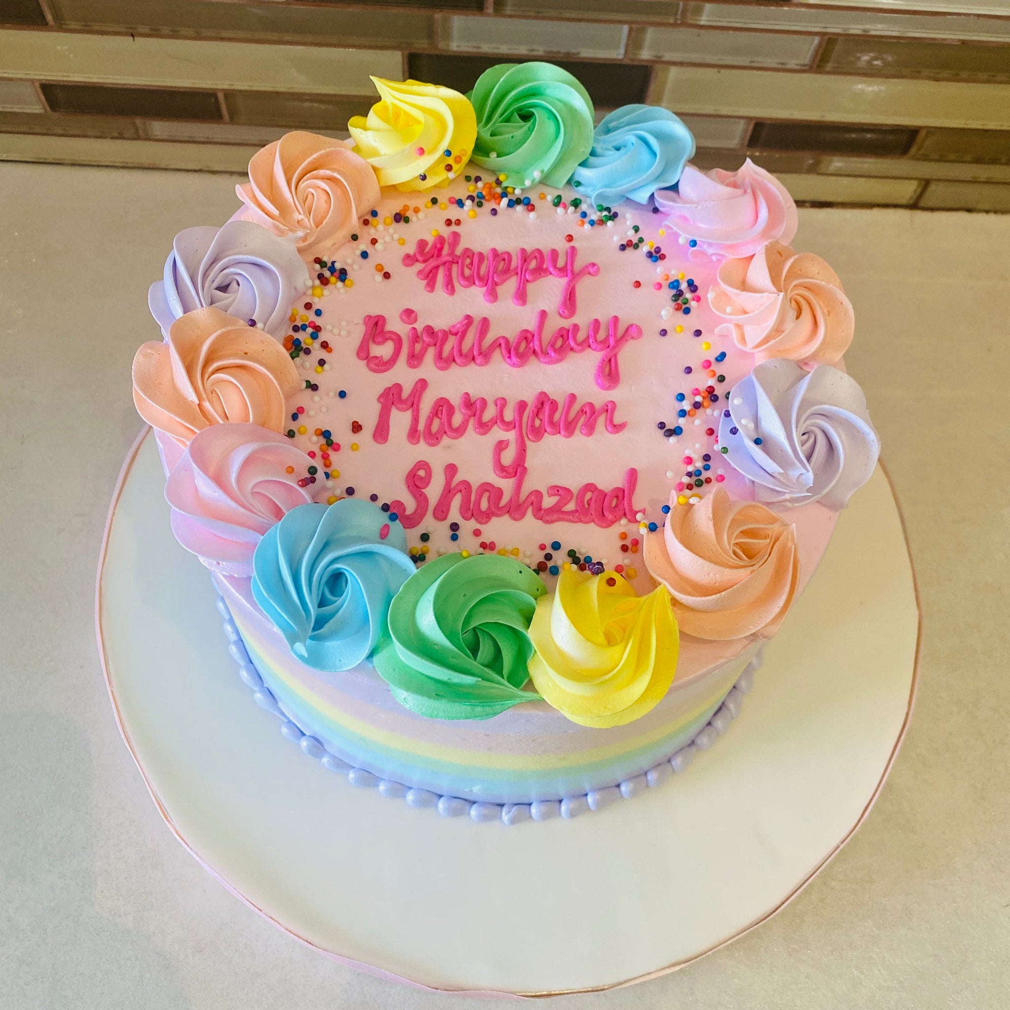 MARYAM ROSETTE CAKE
