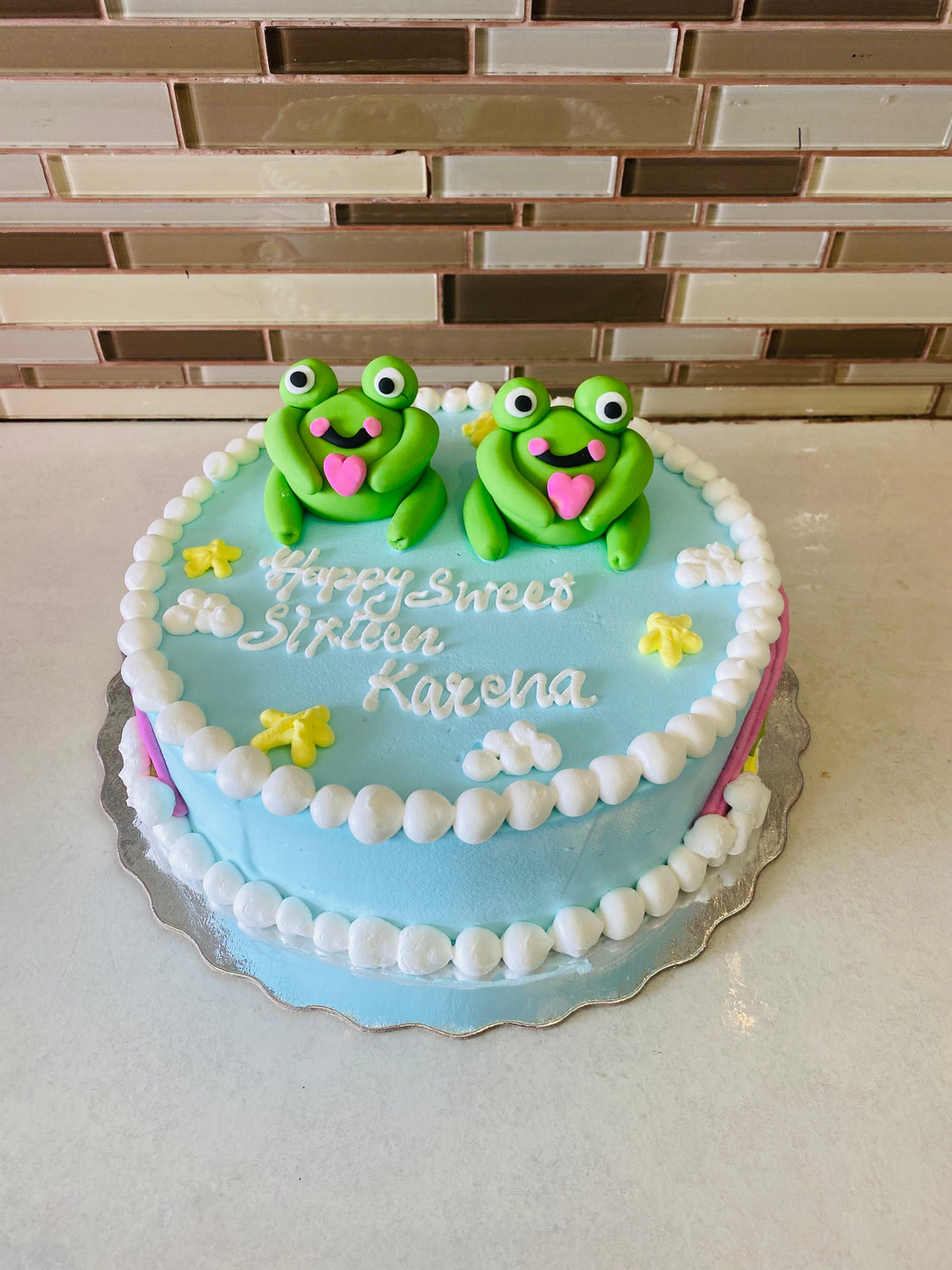 FROG BIRTHDAY CAKE