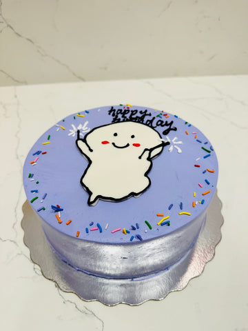 PURPLE COMIC CAKE