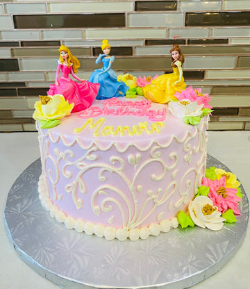 DISNEY PRINCESS CREAM CAKE