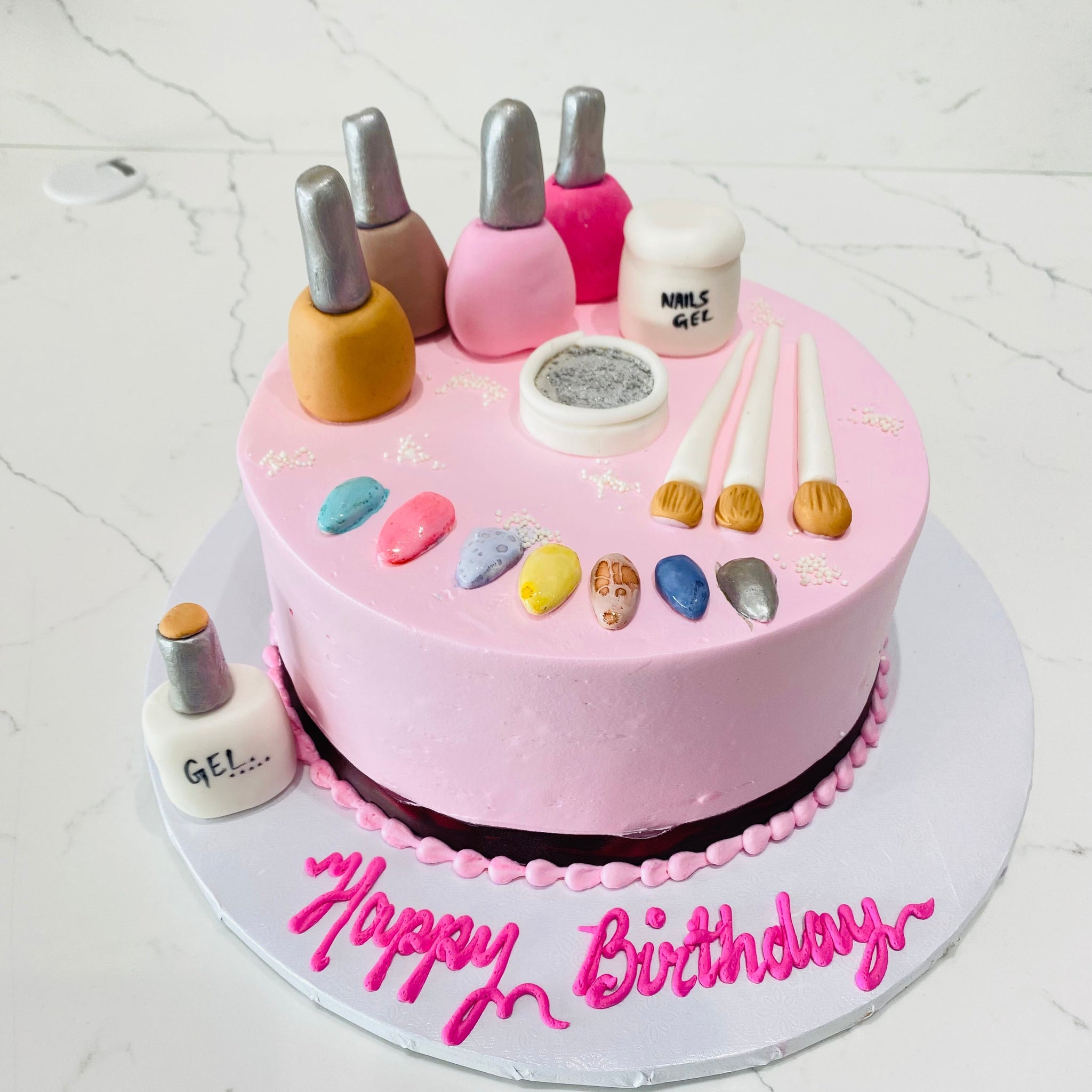 NAIL ART CREAM CAKE