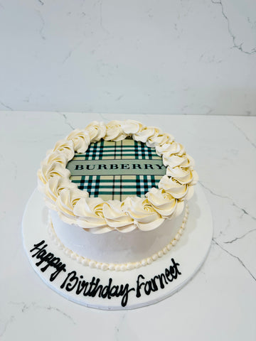 BURBERRY PHOTO CAKE