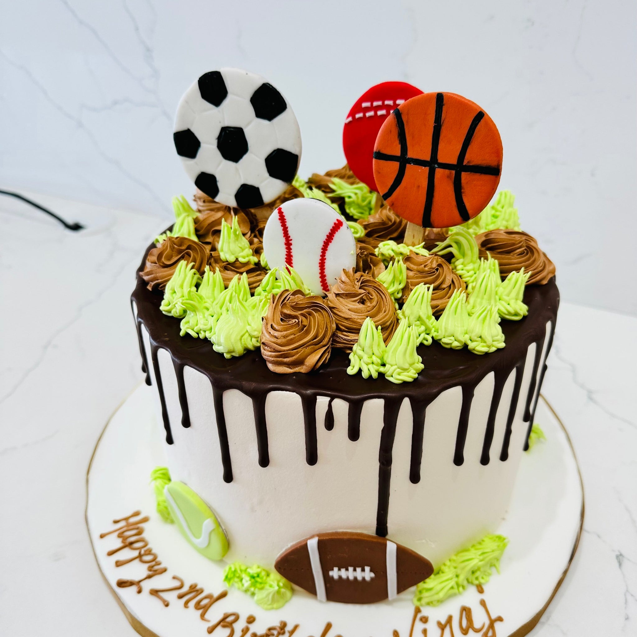 VIRAJ SPORTS BALLS CREAM CAKE