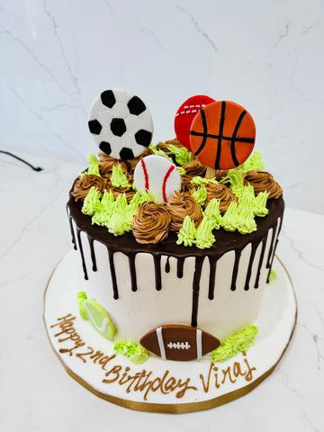 VIRAJ SPORTS BALLS CREAM CAKE