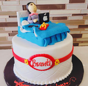 BED FONDANT CAKE