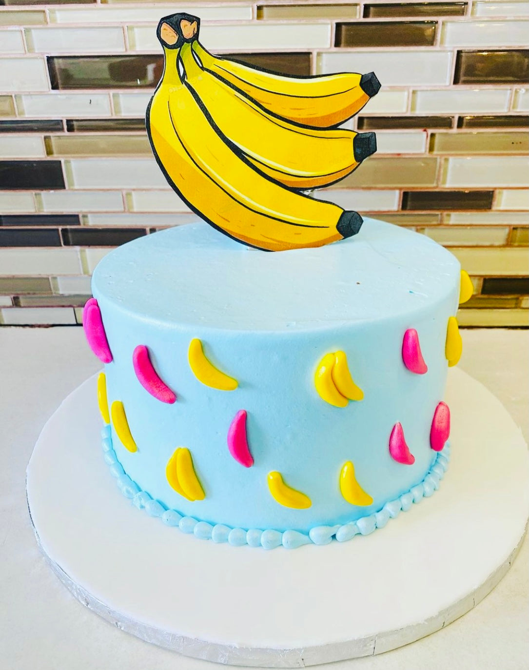 BANANA CREAM BIRTHDAY CAKE