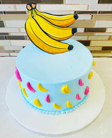 BANANA CREAM BIRTHDAY CAKE