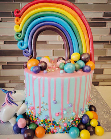 MUSKAN RAINBOW UNICORN CREAM CAKE