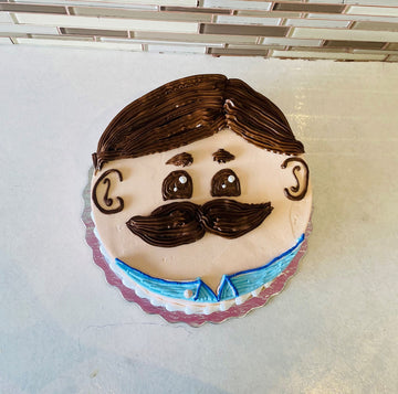 MOUSTACHE FATHERS DAY CAKE