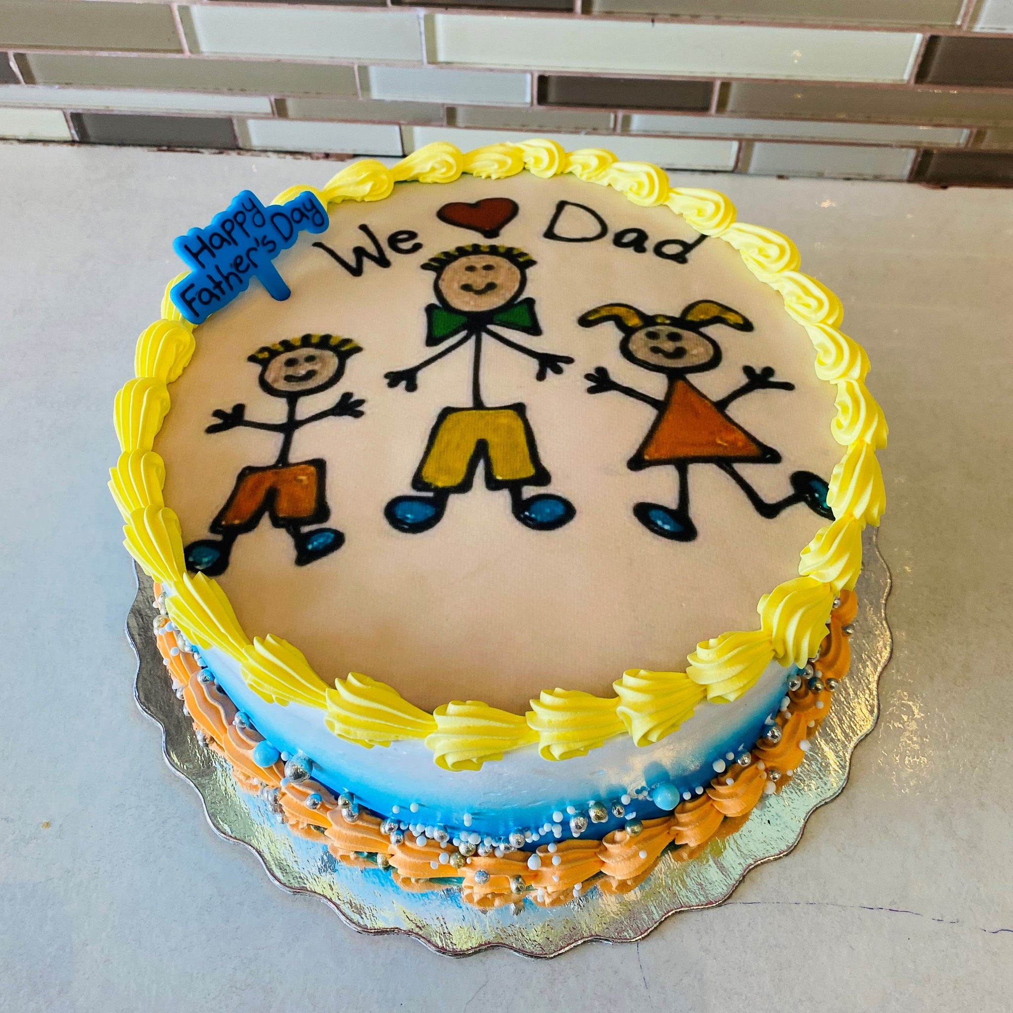 FATHERS DAY PHOTO CAKE