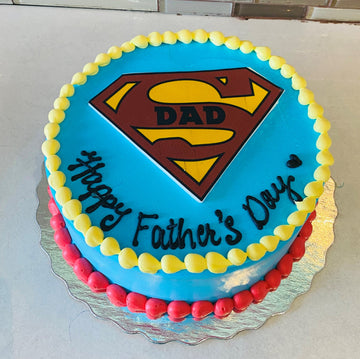 SUPERMAN FATHERS DAY PHOTO CAKE