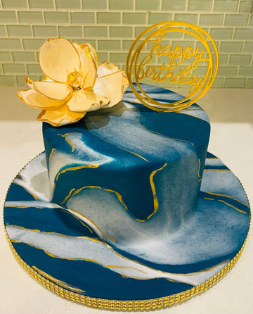 MANNAT MARBLEIZED FONDANT CAKE