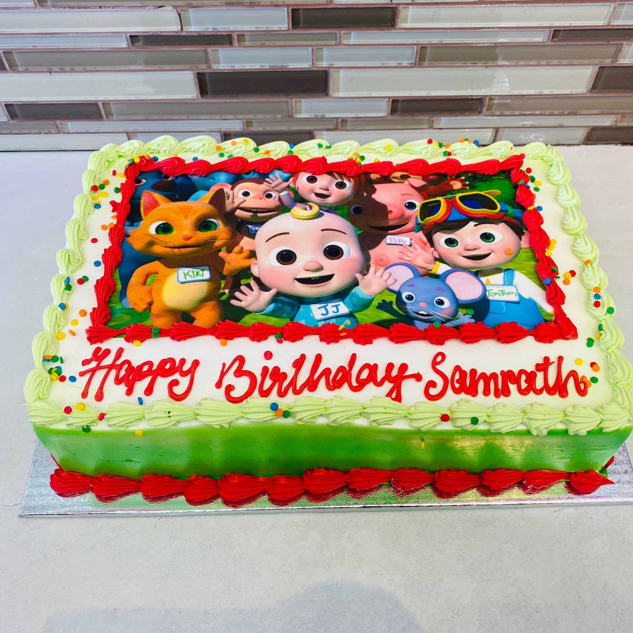 COCOMELON PHOTO CAKE