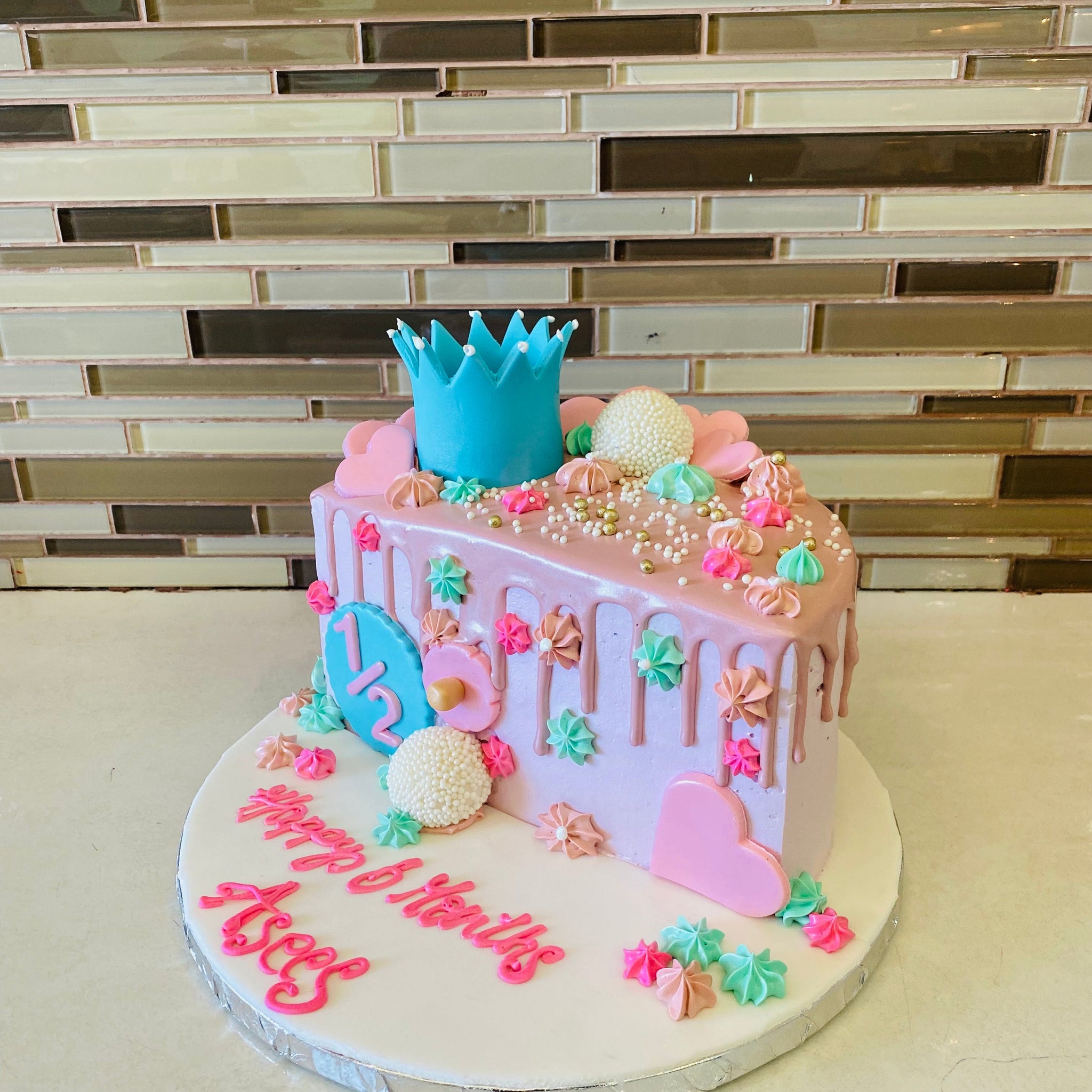 ASEES HALF BIRTHDAY CAKE