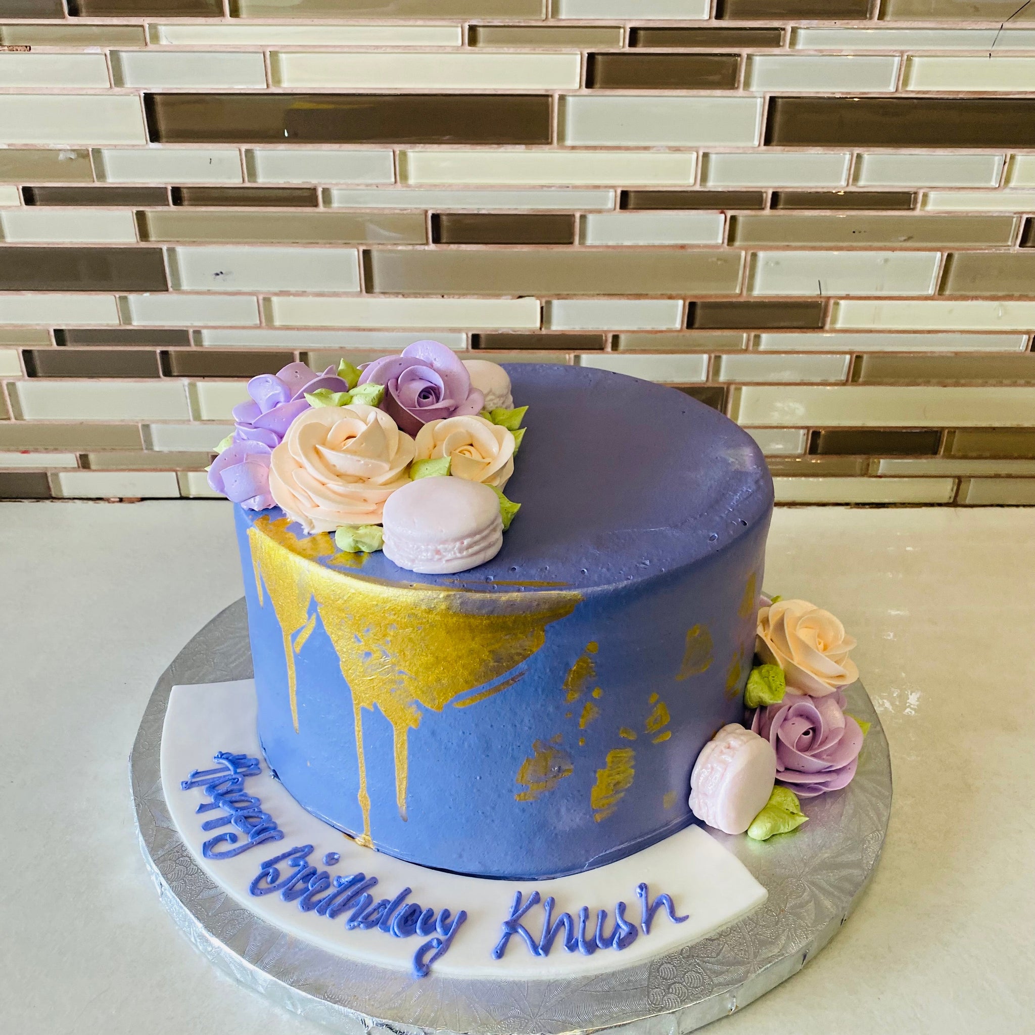 KHUSH PURPLE BIRTHDAY CAKE