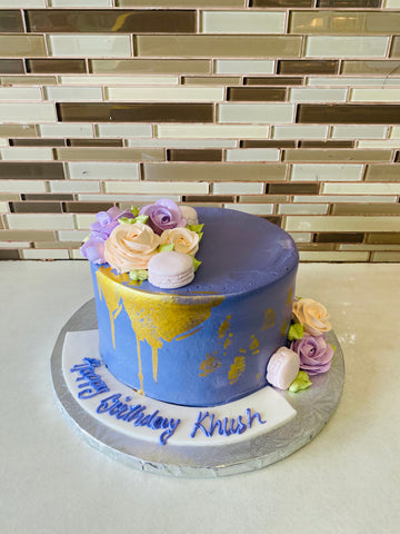 KHUSH PURPLE BIRTHDAY CAKE