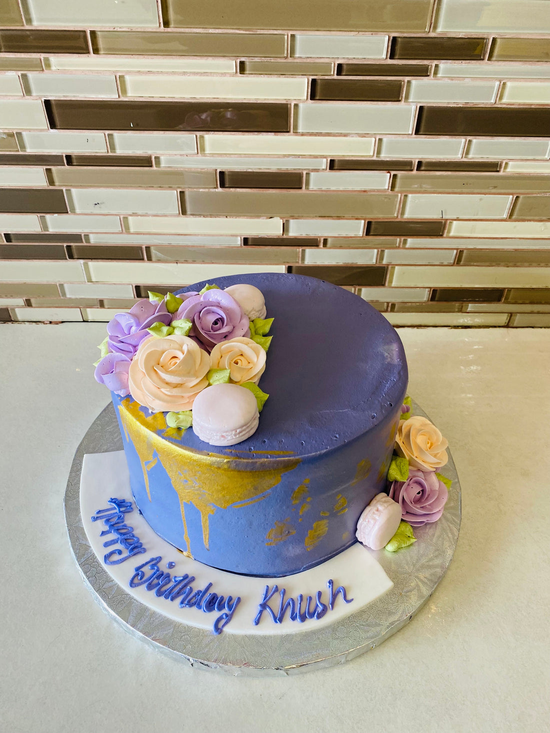 KHUSH PURPLE BIRTHDAY CAKE