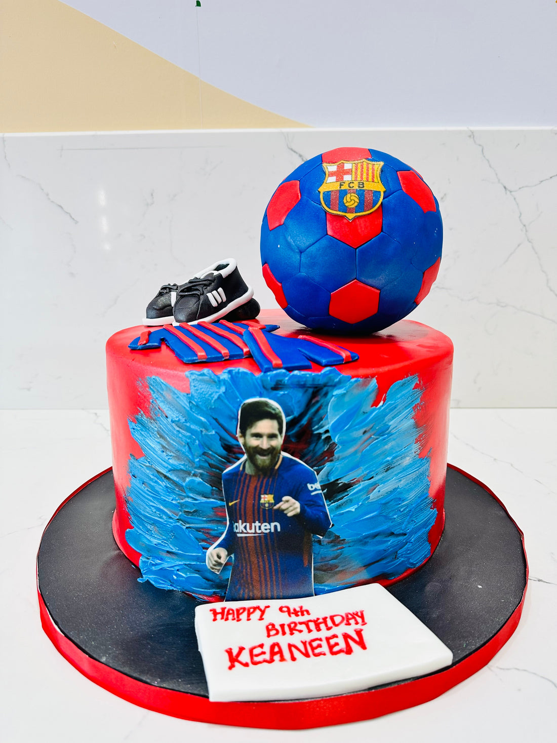 FCB FAN FONDANT CAKE