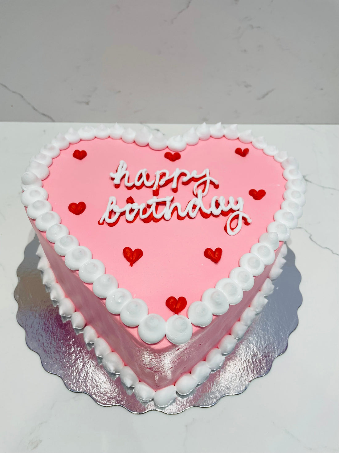 PINK HEART BLOB CAKE