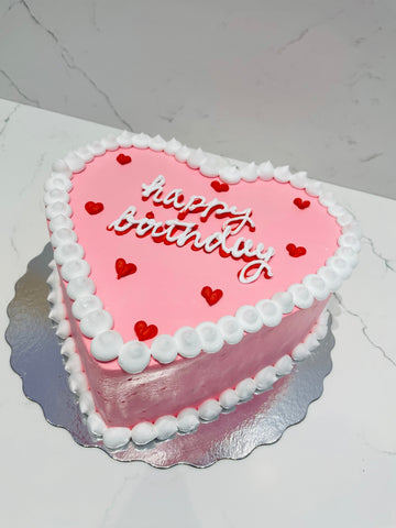 PINK HEART BLOB CAKE