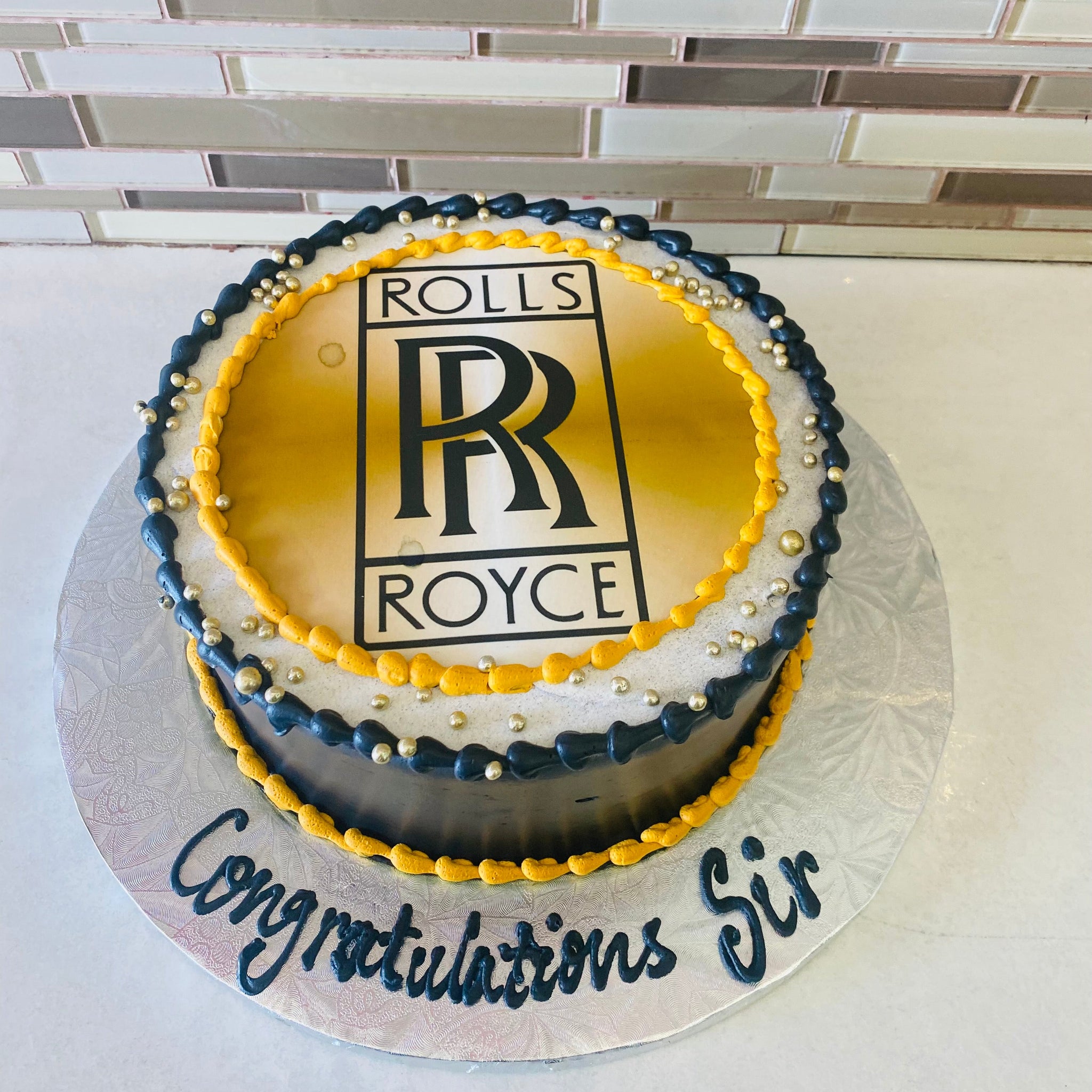 ROLLS-ROYCE PHOTO CAKE