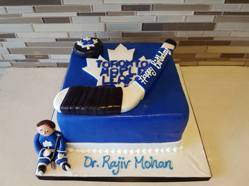 Toronto Maple leaf Fondant Cake