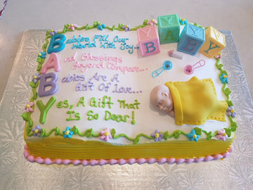 A Letter-Perfect Baby Cake