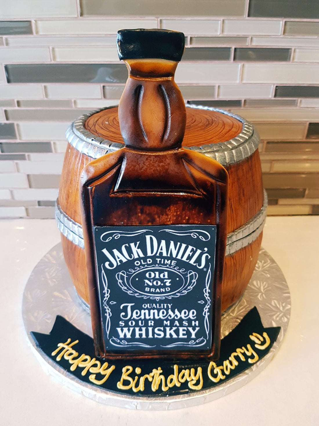 Jack daniel's Barrel Cake