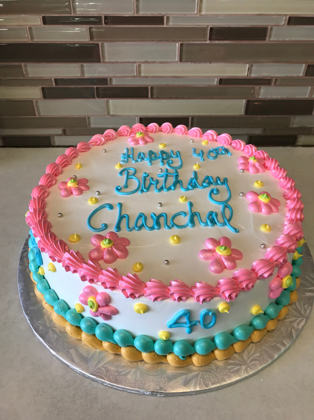 Chanchal flower cake