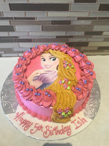 Rapunzel Photo Cake