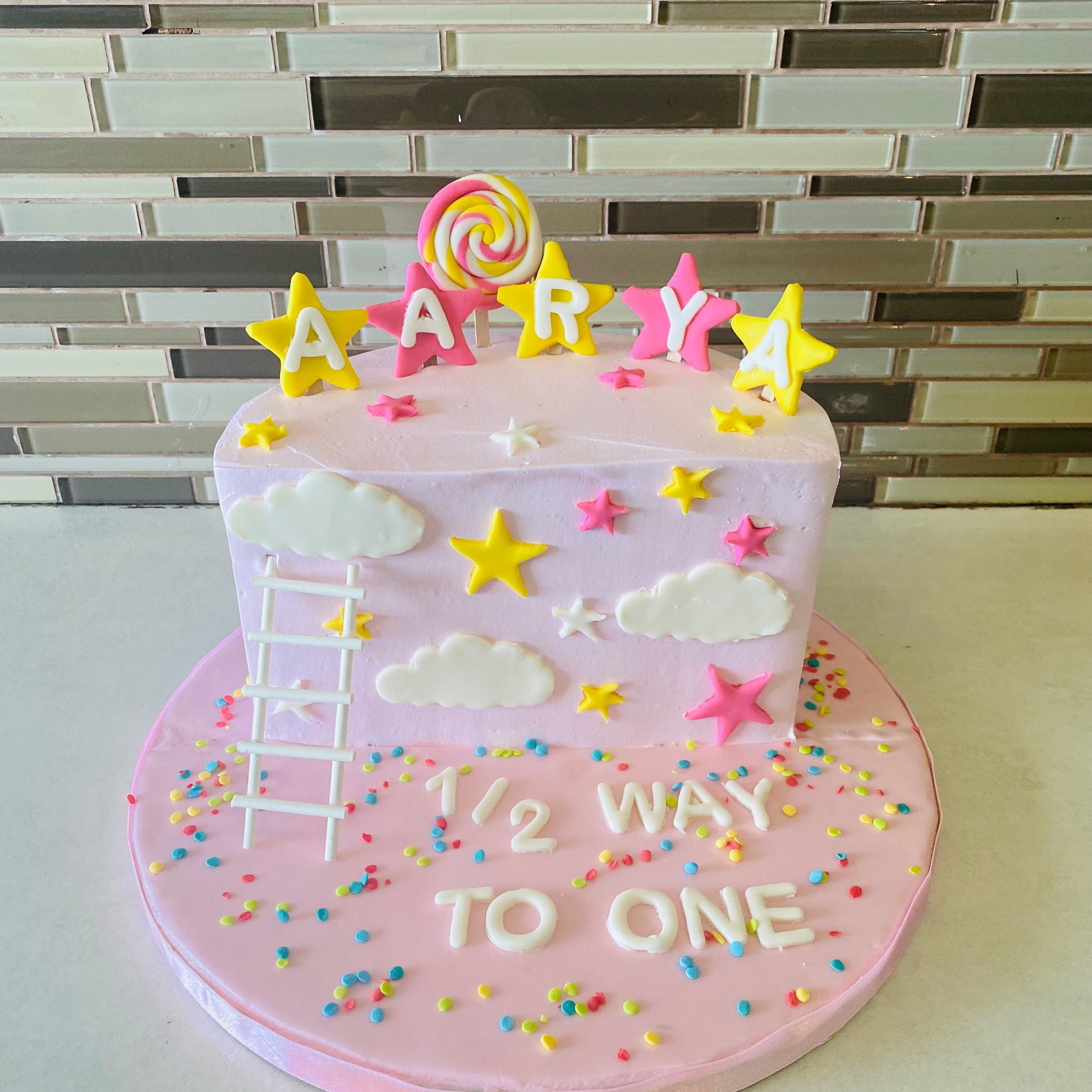 AARYA HALF BIRTHDAY CAKE