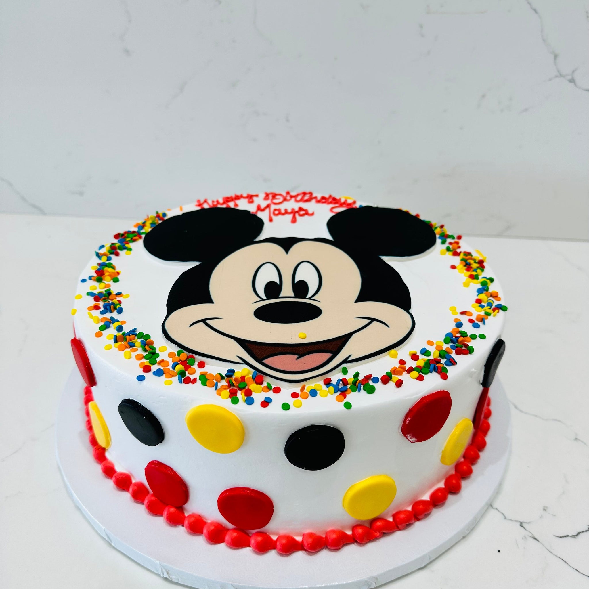 Mickey Face Cake