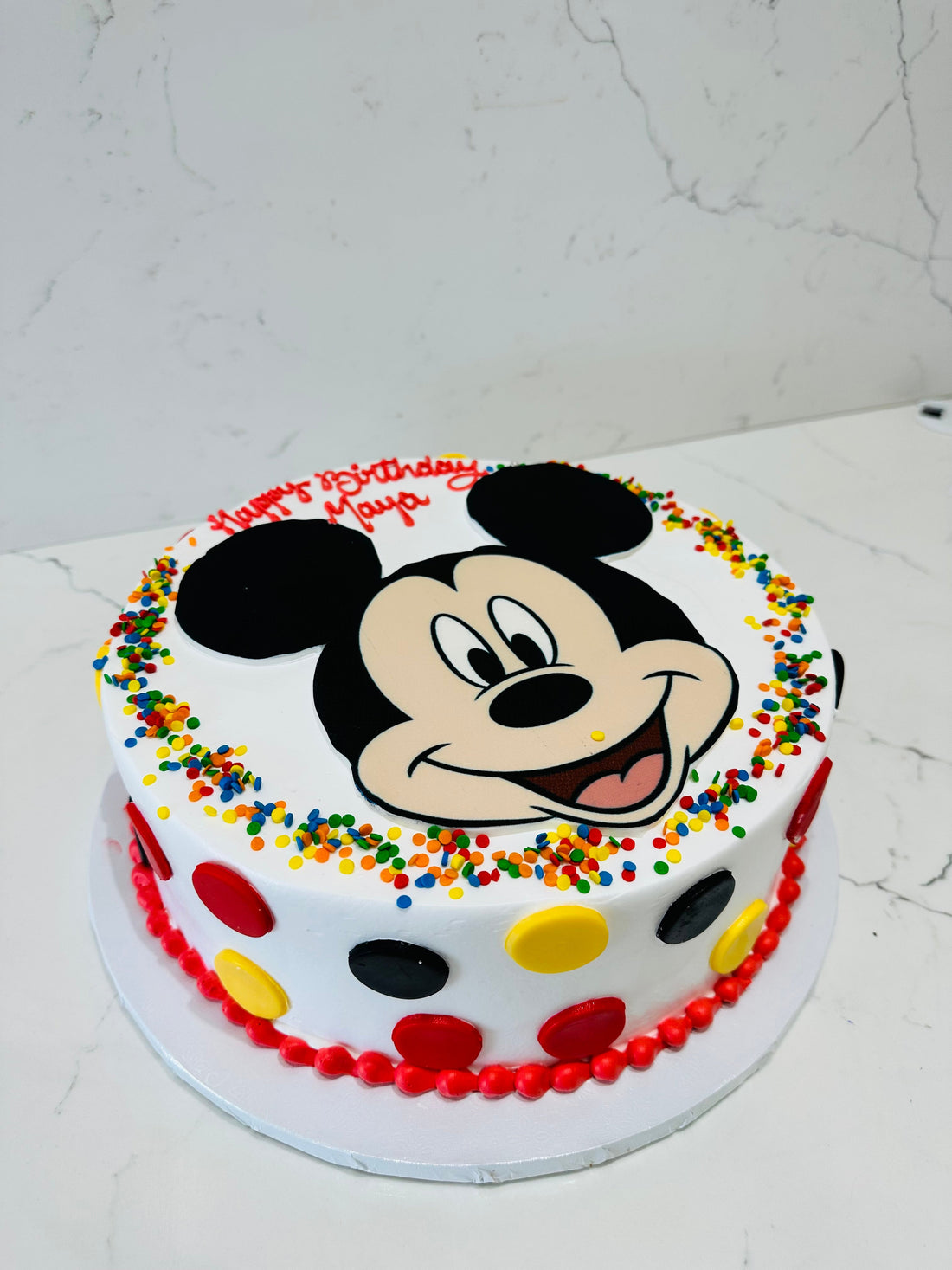 Mickey Face Cake