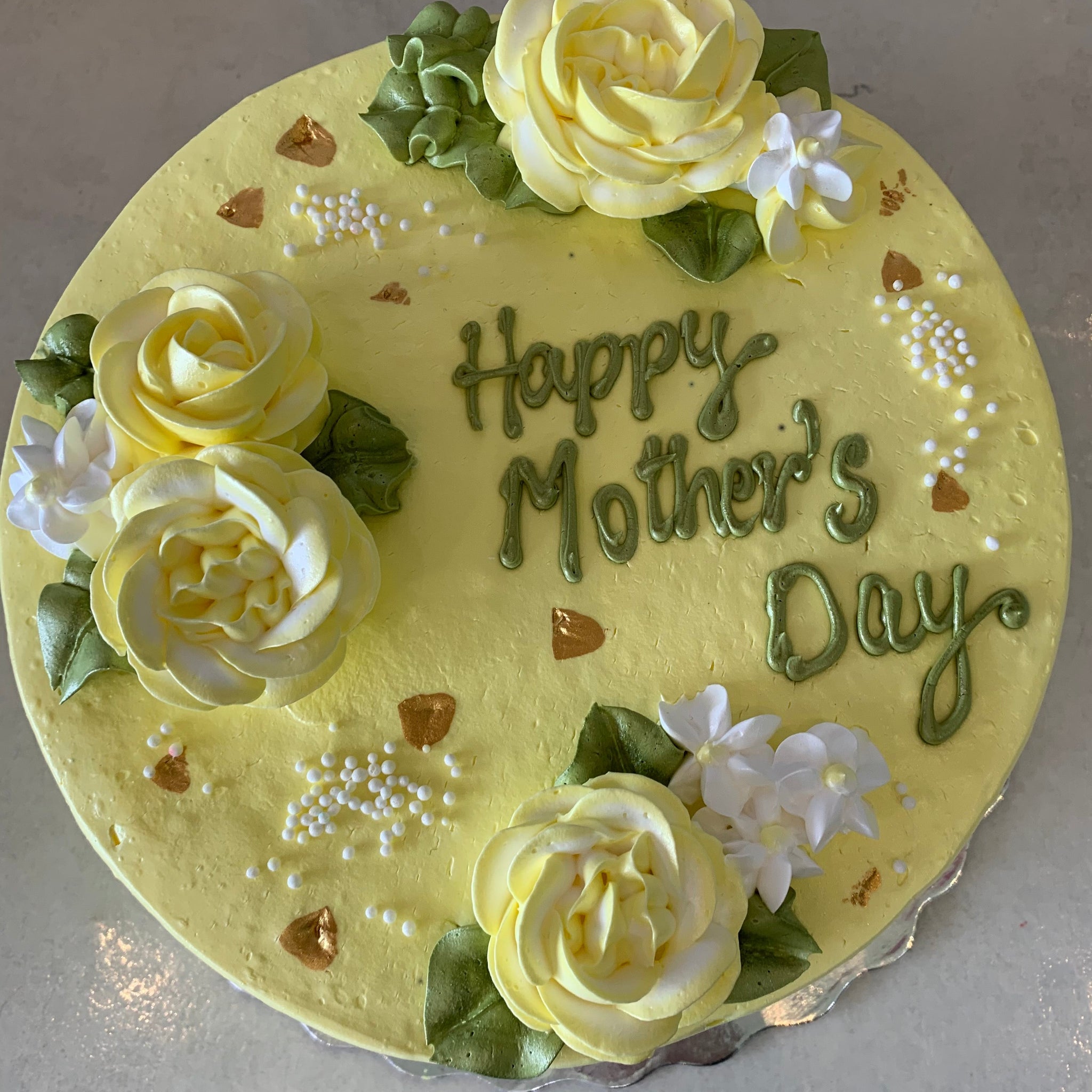 ROSE FLOWER MOTHERS DAY CAKE