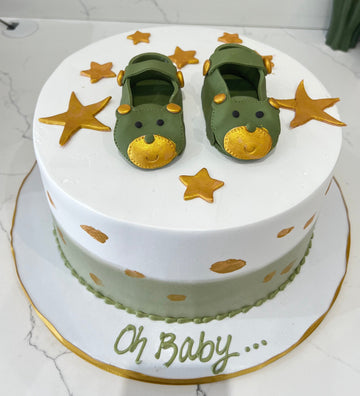 SAGE GREEN BOOTIES CAKE