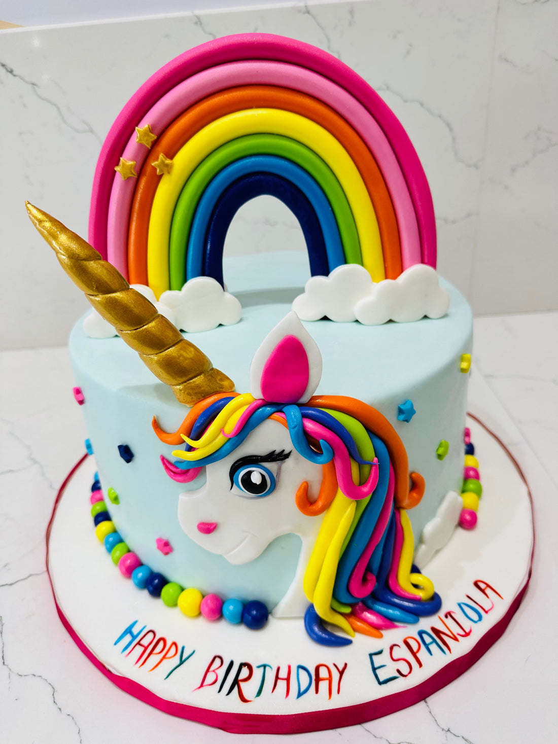 Espaniola UNICORN FONDANT CAKE