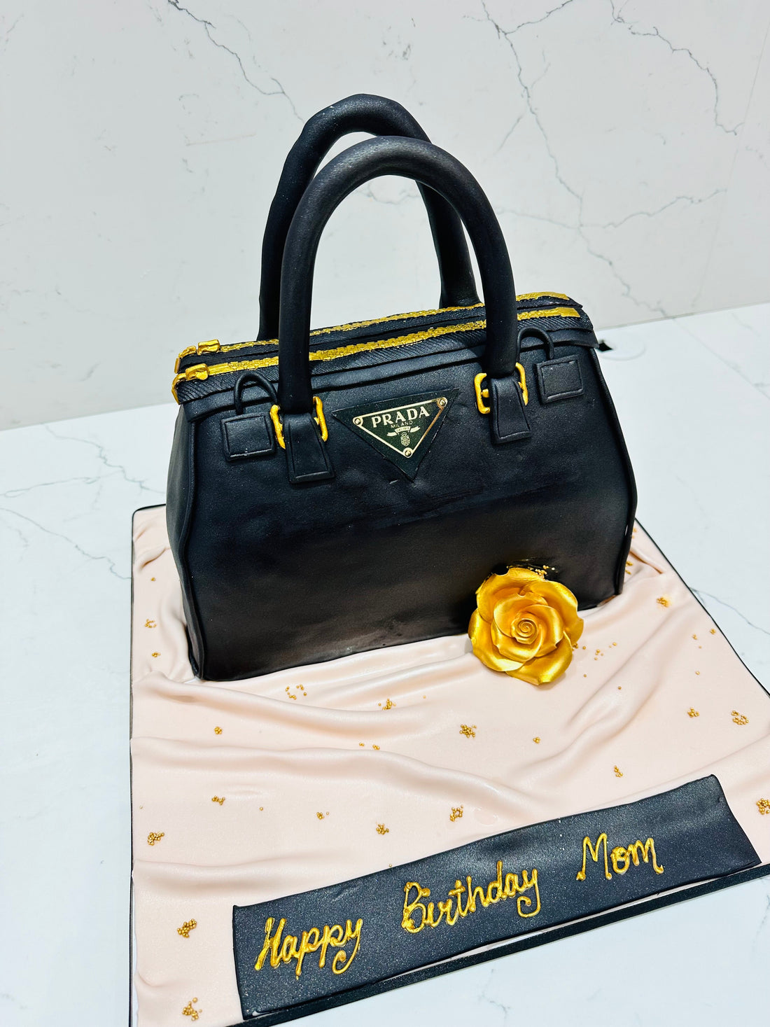 Prada Hand bag Fondant  Cake