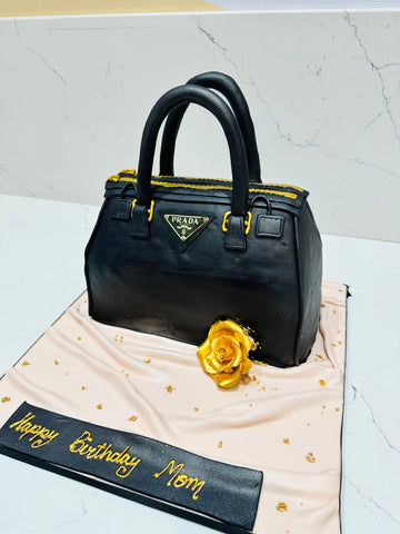 Prada Hand bag Fondant  Cake