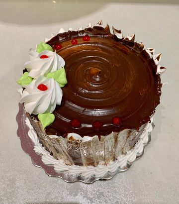 6" Round Cake Regular - Marble fudge