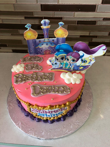 davina shimmer and shine Birthday Cake