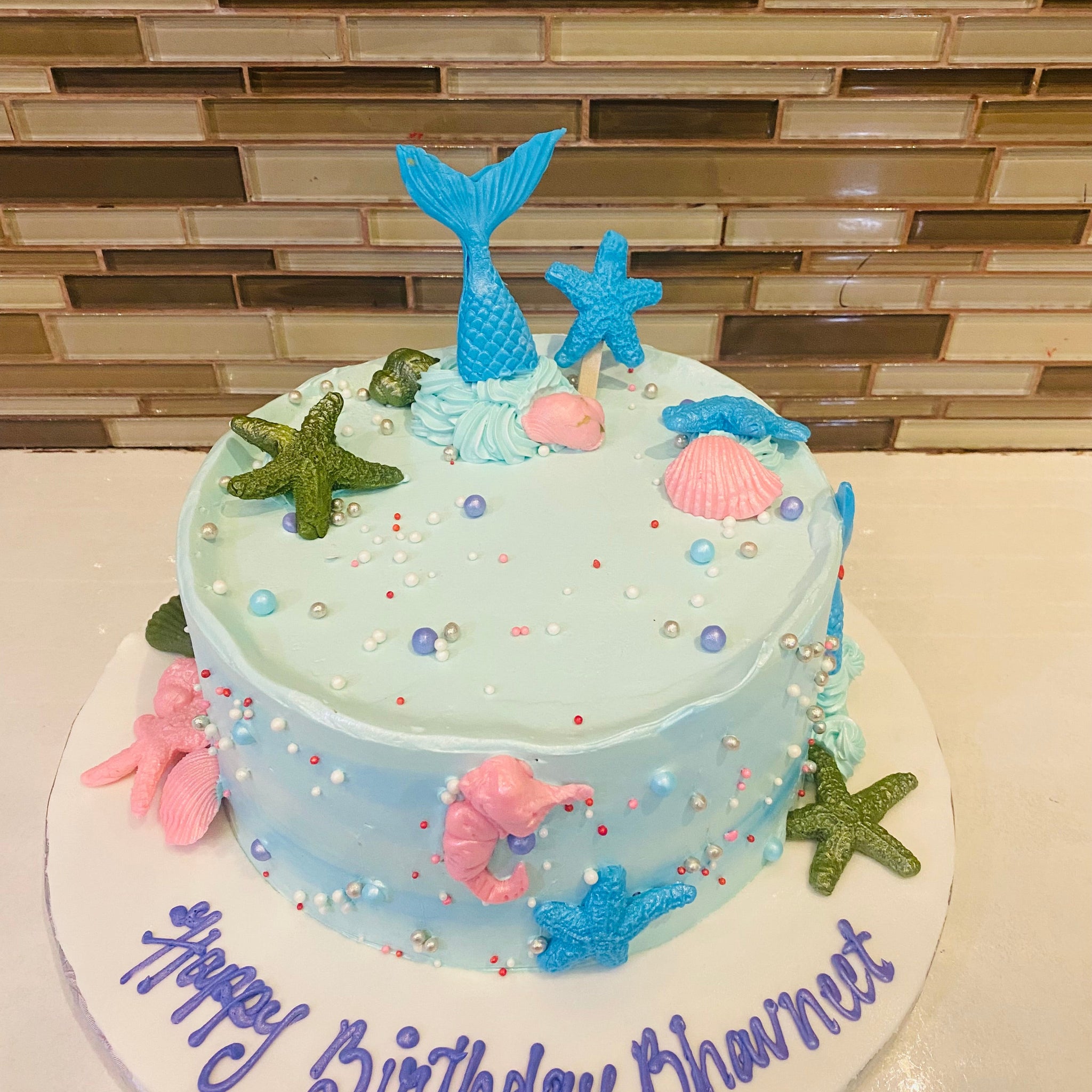 BHAVNEET MERMAID CREAM CAKE