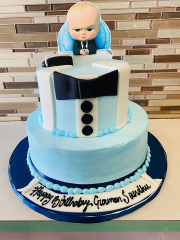 BOSS BABY TIERED CAKE