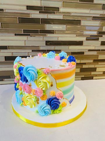 RAINBOW THEME CAKE