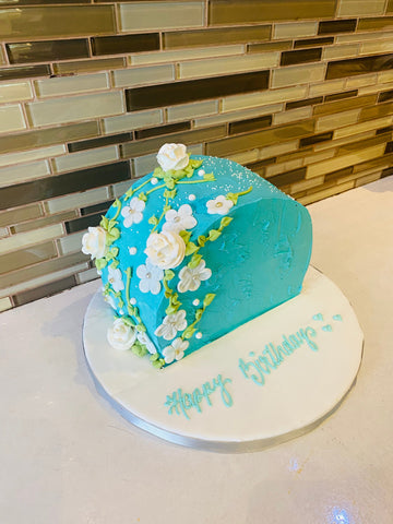 TEAL ARCH BIRTHDAY CAKE