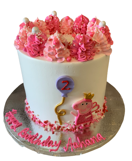 Aahana Peppa Pig Cream Cake