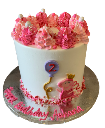 Aahana Peppa Pig Cream Cake